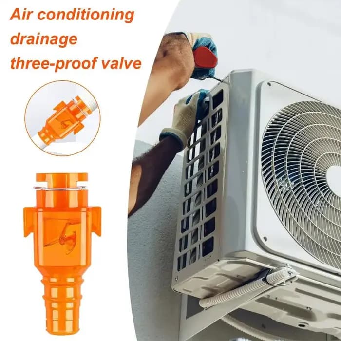 Vanne anti-retour unidirectionnelle pour climatiseur, raccord de drainage triple protection anti-ref