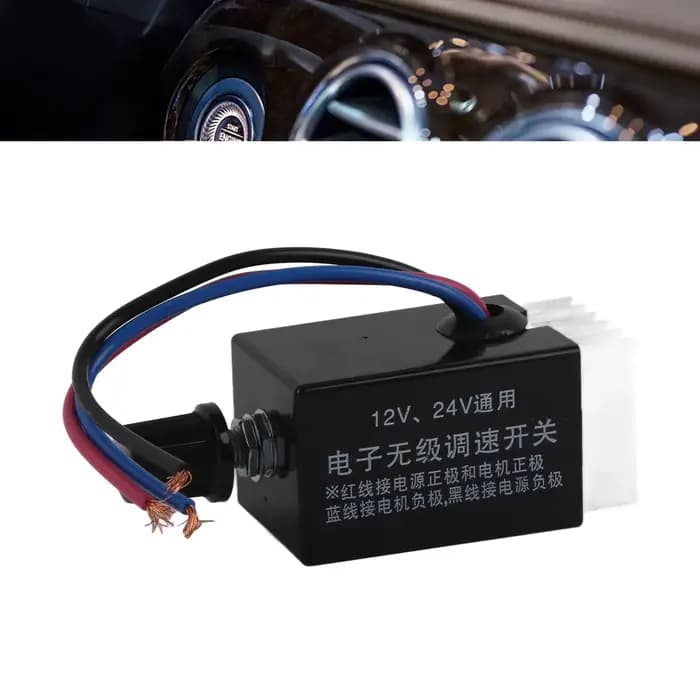 Contrôleur de vitesse de chauffage de ventilateur, régulateur de vitesse 12V/24V, contrôleur de vite