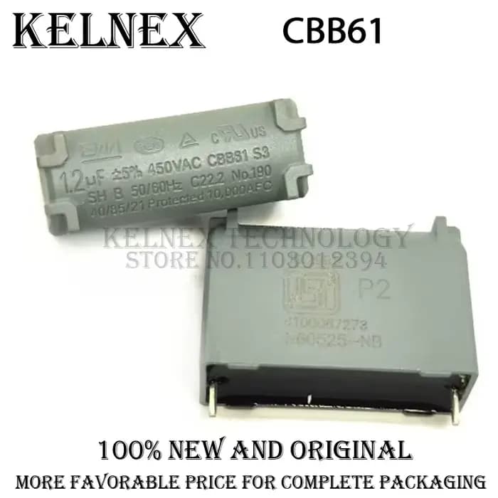 Condensateur de démarrage CBB61 pour climatiseur, 1 pièce, 1uF 1.2uF 1.5uF 2uF 2.5uF 3uF 3.5uF 4uF 4