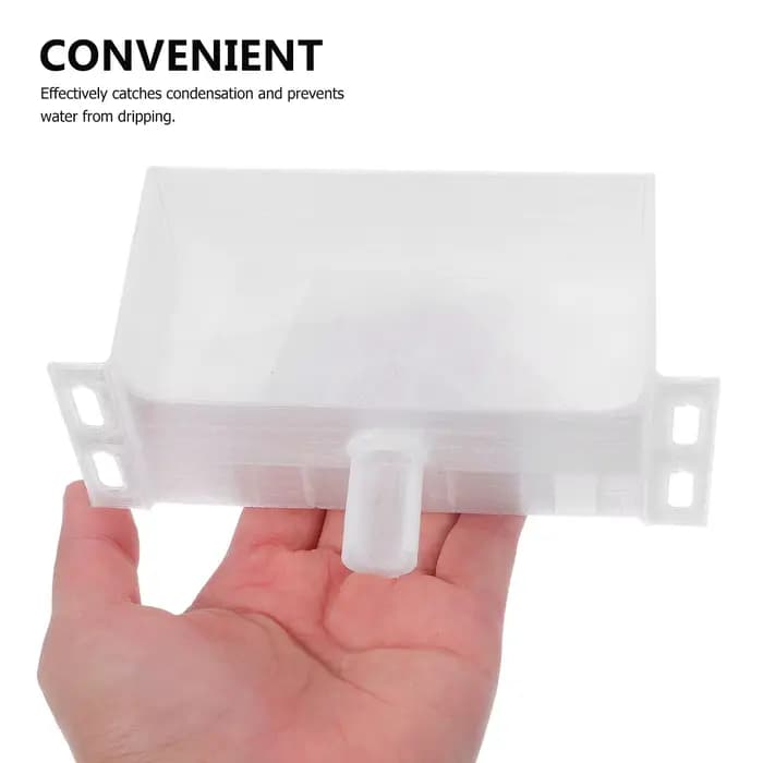Bac de drainage extérieur pour climatiseur 5.3x2.2x2 pouces – Plateau anti-condensation qui évite le