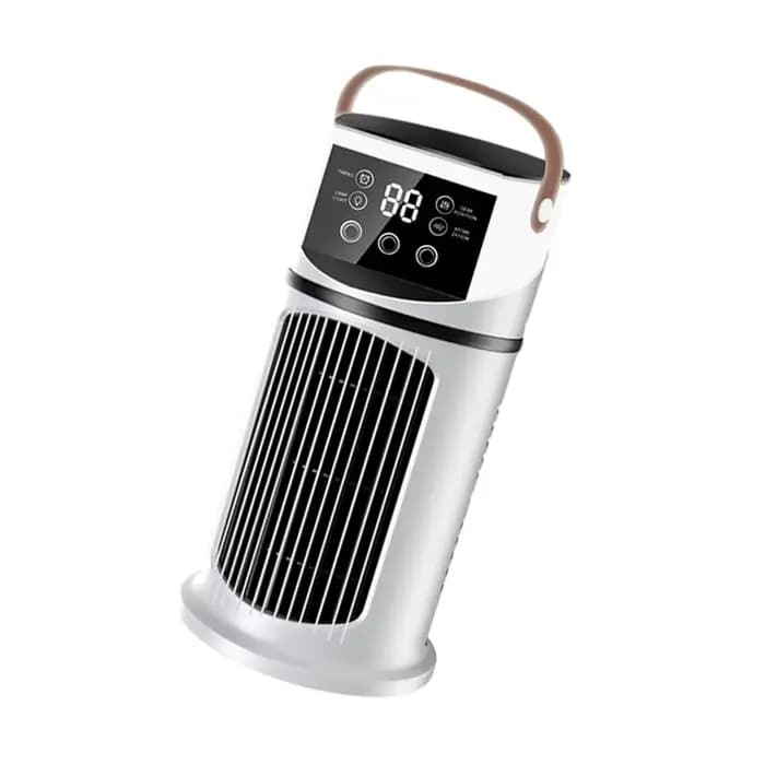 Climatiseur portable compact : Refroidissement à 9 vitesses avec minuterie de 8 heures et éclairage 