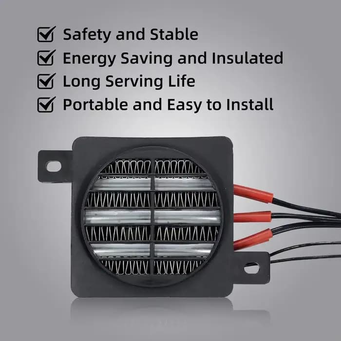 Chauffage PTC 12V~220V, chauffage thermostaté isolé avec ventilateur, chauffage pour imprimante 3D, 
