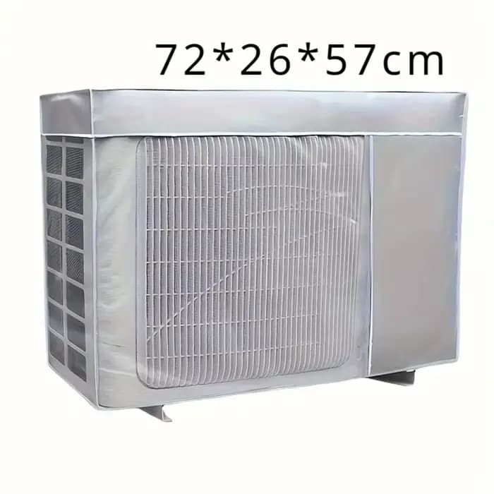 Nouvelle housse de climatiseur argentée multi-tailles, anti-poussière, imperméable, pour extérieur