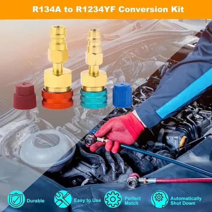 Connecteurs rapides pour climatiseur, 2 pièces, adaptateurs R1234YF/R12 à R134A, raccords pour climatisation automobile, outils automobiles