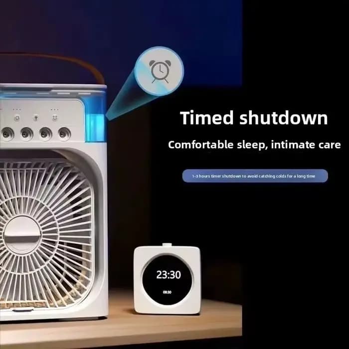 Ventilateur Climatiseur Xiaomi 3-en-1 Portable pour Maison et Bureau avec Lumière LED et Humidificateur