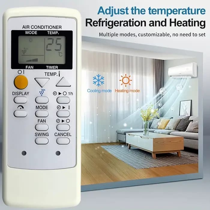 Télécommande compatible avec climatiseur Sharp CRMC-A729JBEZ AY-AP12FHR AY-AP7FHR AY-AP9FHR AE-A7FHR AE-A9FH