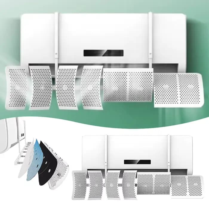 Déflecteur mural anti-courant d'air direct pour climatiseur à 8 volets, guide d'air froid