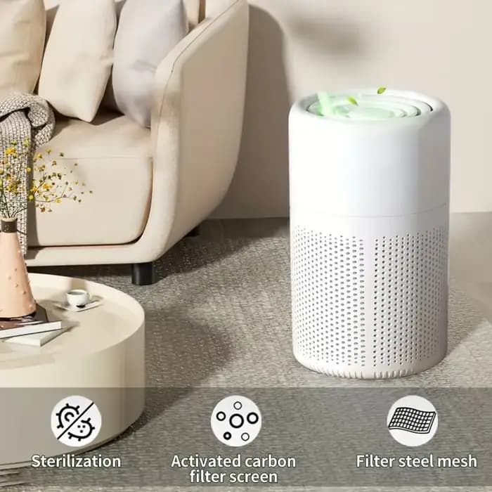 Purificateur d'air HEPA pour la maison avec éponge parfumée