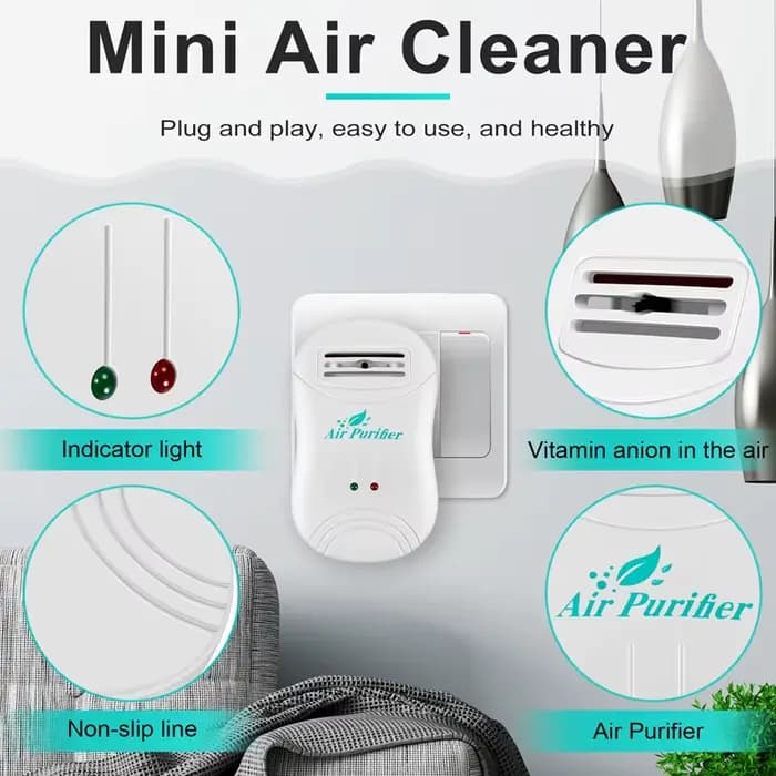 Purificateur d'air ioniseur pour maison éliminant formaldéhyde fumée purifiant l'air pour usage quotidien et événements spéciaux