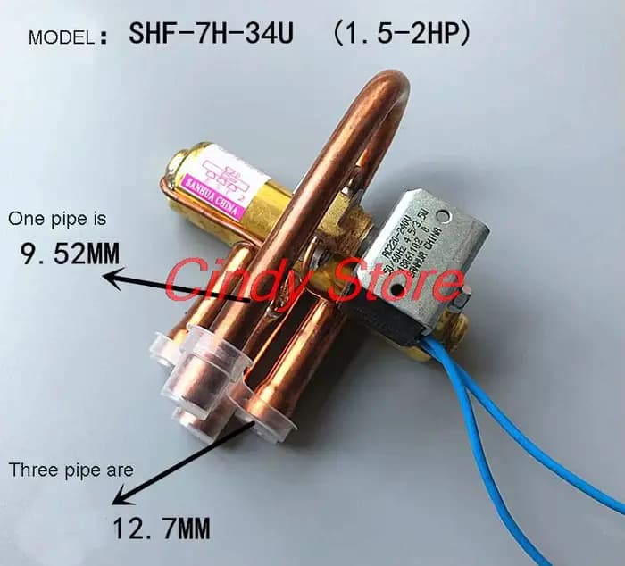 Pompe à chaleur à quatre voies avec vanne d'inversion et bobine AC220V pour climatisation maison confort durable