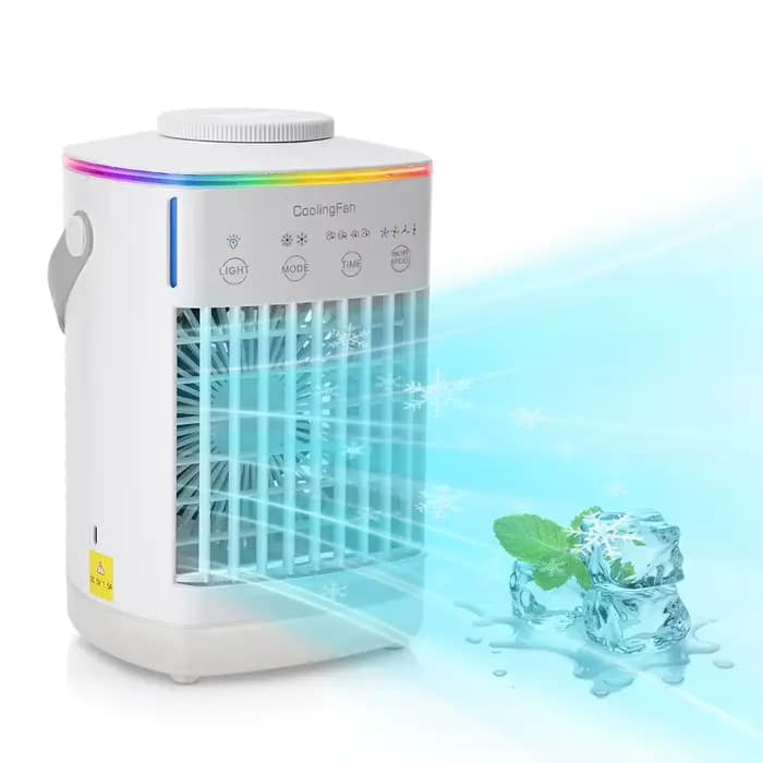 Nouveau refroidisseur d'air USB portable, petit ventilateur de refroidissement multifonctionnel pour la maison, climatiseur mobile de bureau, humidificateur