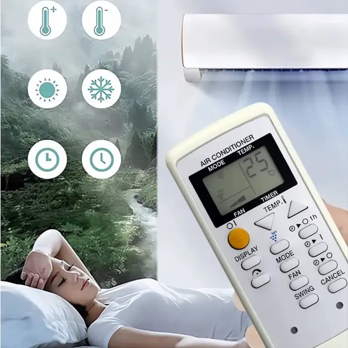 Télécommande compatible avec climatiseur Sharp CRMC-A729JBEZ AY-AP12FHR AY-AP7FHR AY-AP9FHR AE-A7FHR AE-A9FH