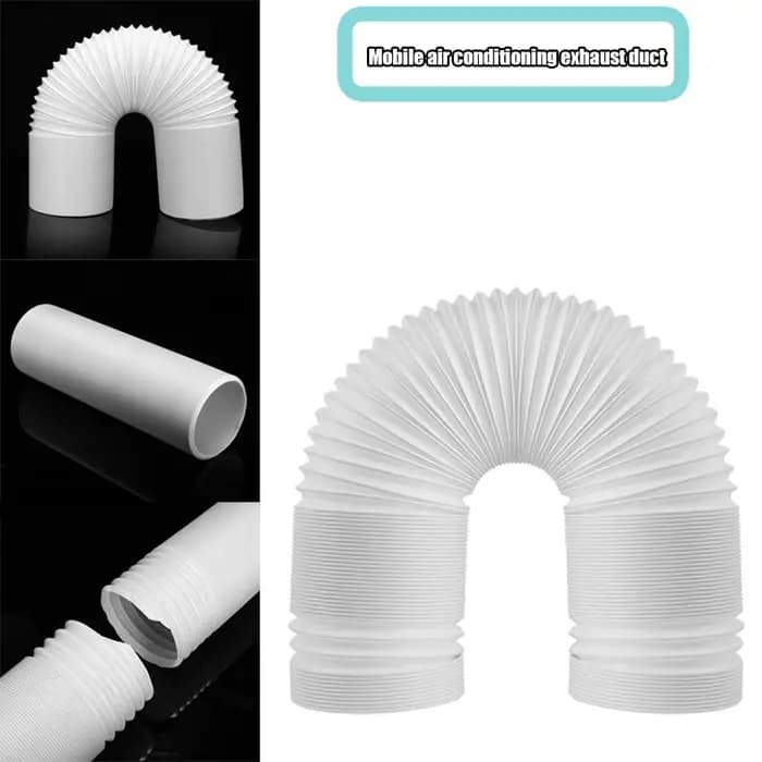 Tuyau d'évacuation flexible pour climatiseur portable 1,5/2 mètres, 130/150 mm, accessoire de tuyau d'aération pour climatiseur, installation facile, design moderne pour la maison