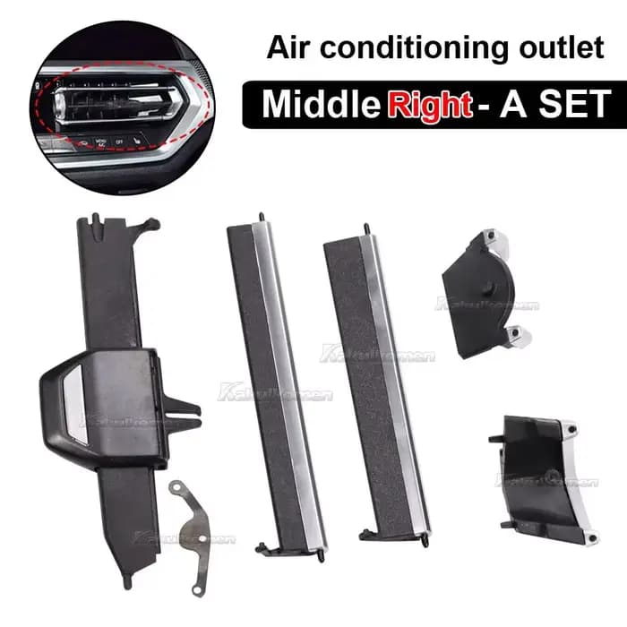 Kit de réparation de grille de sortie de ventilation de climatiseur central de tableau de bord de voiture gauche et droite pour BMW série 2 3 4 Z4 F40 F44 G20 G28 G29 G01