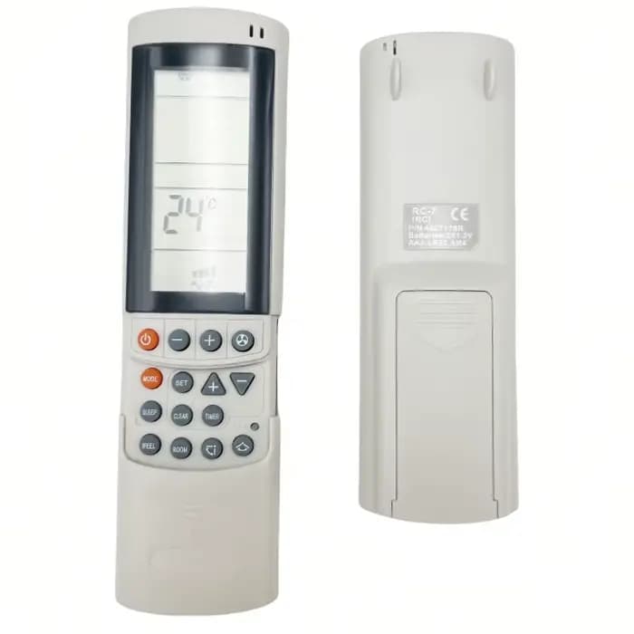 Télécommande universelle pour climatiseur RC7 en anglais compatible ELECTRA Airwell Emailair Elco pour contrôle facile et confort thermique