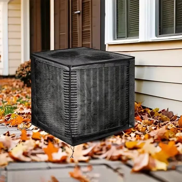Housse de climatiseur en velours pour protection contre la saleté et l'esthétique extérieure maison occasions spéciales