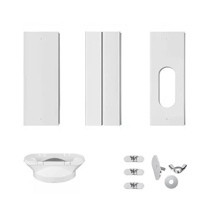 Kit d'évent de fenêtre pour climatiseur portable réglable pour évacuation d'air chaud et rafraîchissement de pièce pour été et hiver