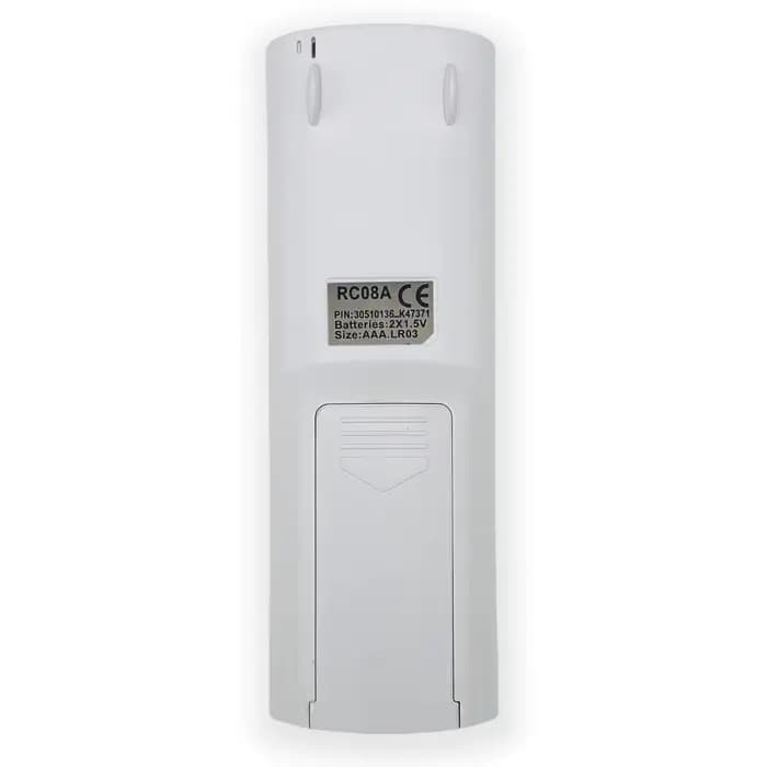 Télécommande Clim de Remplacement RC08A pour Climatiseurs AIRWELL/ELECTRA HDDE HGDE FADE DBDE FAF FSF CAF TAF HDLW HDLE AURA XDLF HDLE-025N-09M25 AWSI-HOD018-N11 Occasions Spéciales