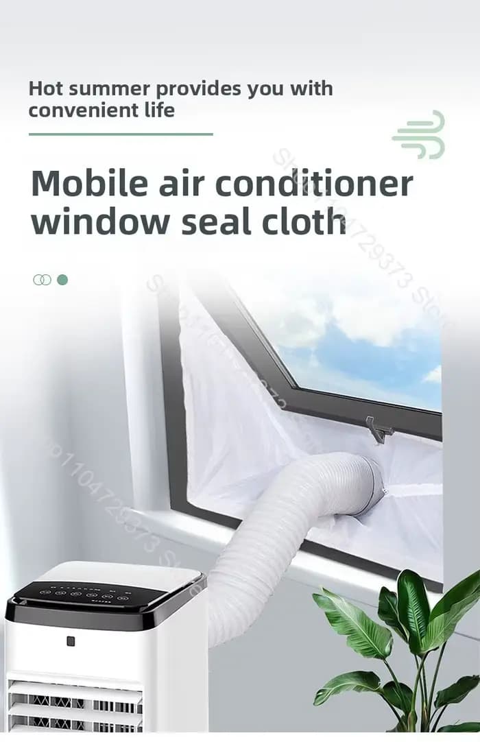 Kit d'étanchéité pour climatiseur de fenêtre avec plaque de ventilation portable étanche pour fenêtres domestiques ajustable pour climatiseur portableUsageIdOccasionsSpeciales