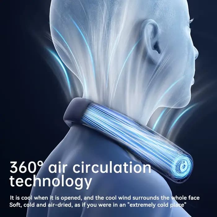 Xiaomi 8000mAh USB ventilateur de cou suspendu Portable sans lame Mini Rechargeable muet LED affichage numérique ventilateurs électriques refroidisseur d'air chaud