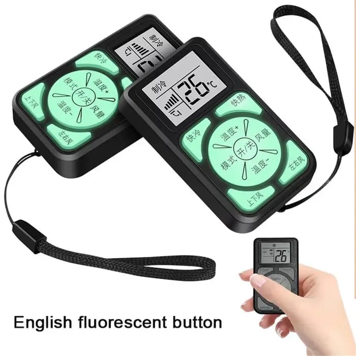 Télécommande universelle A/C avec boutons fluorescents