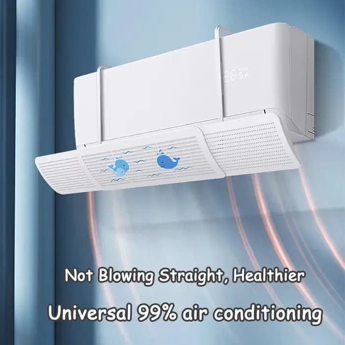 Pare-brise de climatisation anti-soufflage direct déflecteur de sortie d'air mural universel coupe-vent confinement d'air froid pour accueil occasions spéciales