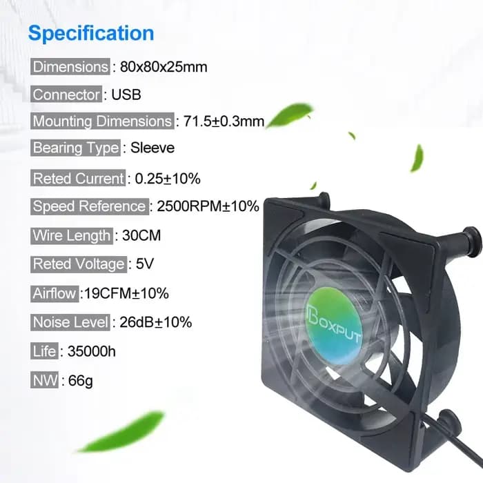 USB puissance radiateur Mini ventilateur