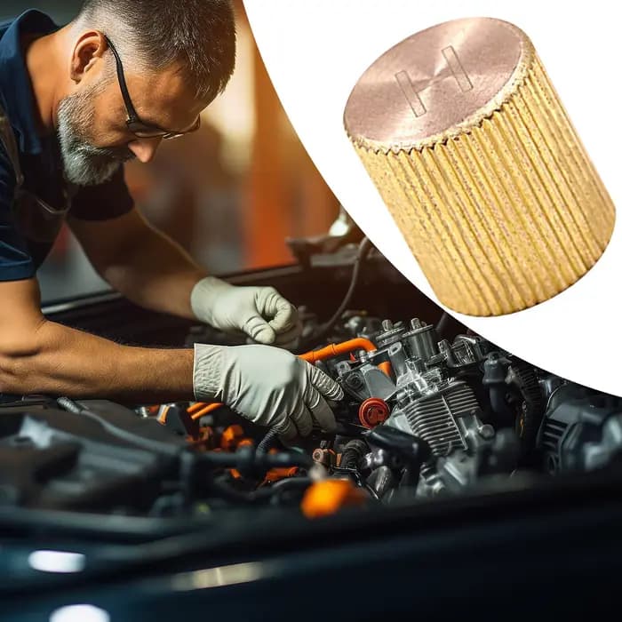 Bouchon de Valve de Service AC, couvercle de climatiseur en cuivre anti-fuite et anti-poussière pour système de climatiseur automobile, ligne de radiateur