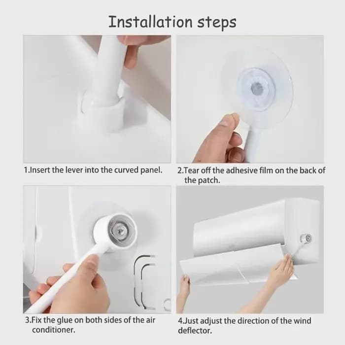 Pare-vent pour climatiseur réglable déflecteur anti-vent protection mur et mobilier usage quotidien et saisonnier pour intérieur confort thermique familial