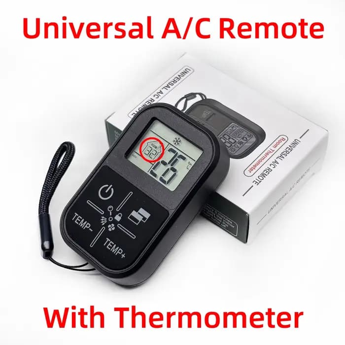 (Avec thermomètre) Télécommande universelle pour climatiseur A/C pour toutes les grandes marques