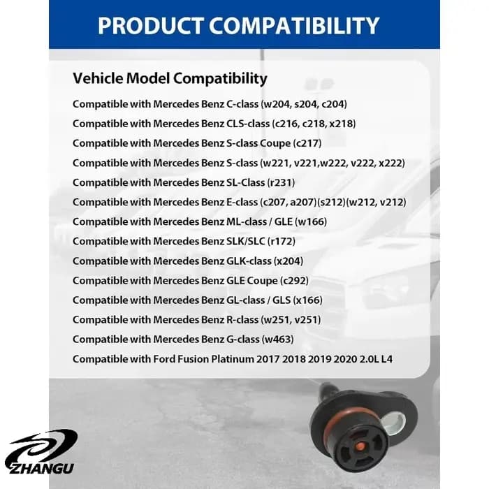 Valve de pompe à vide ZHANGU 2762300165 A2762300365 pour Mercedes Benz M276 W212 W205 W166