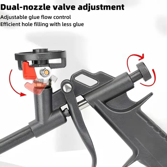 Pistolet à mousse professionnel pour joints en mousse longue poignée pompe à gâchette facile à nettoyer pour bricolage et plomberie