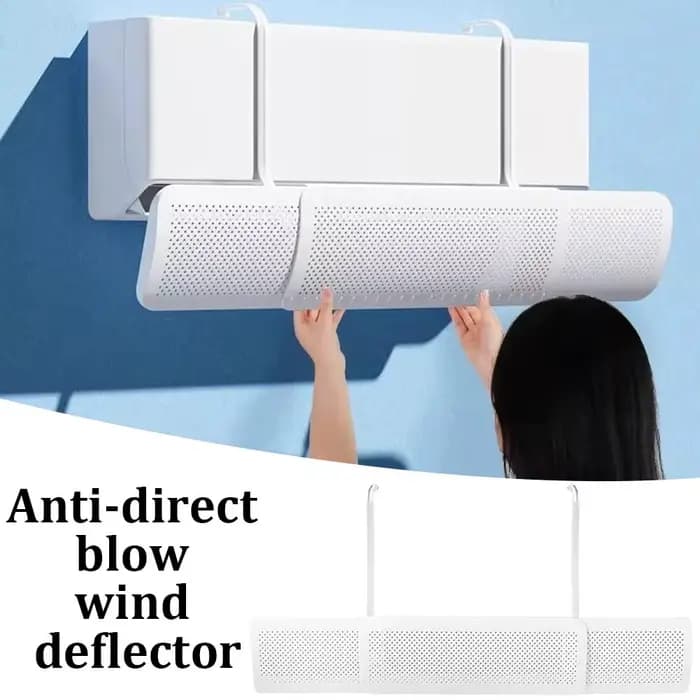 Déflecteur de vent réglable pour climatiseur, pare-brise, outils de climatisation, bouclier d'air, accessoires pour la maison et le bureau