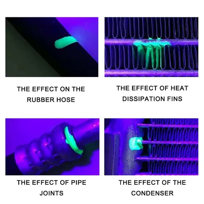 Kit d'outils fluorescents pour réparation de Test de fuite de climatisation