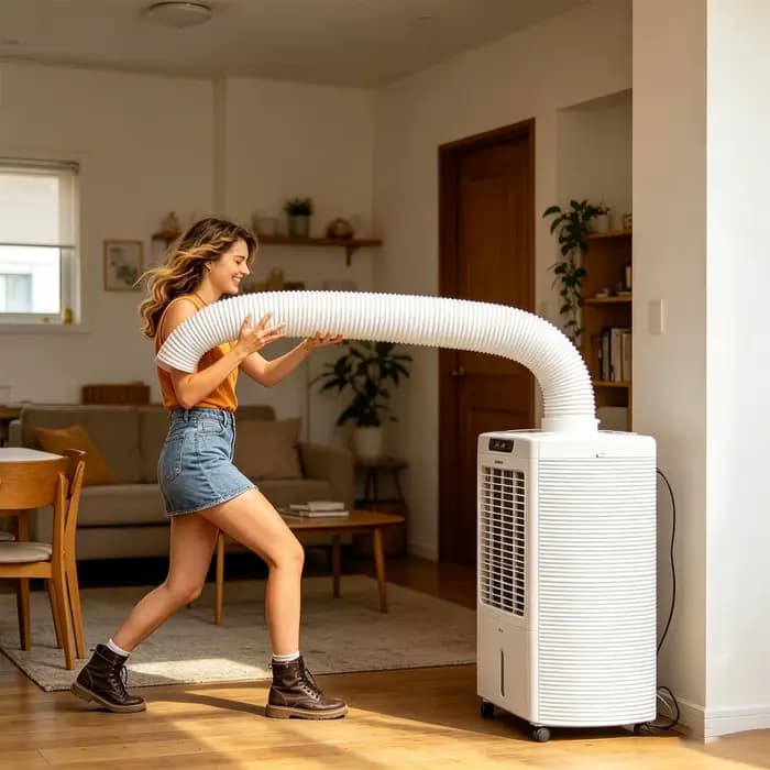 Tuyau d'extension de conduit télescopique flexible de 300 cm pour climatiseur mobile
