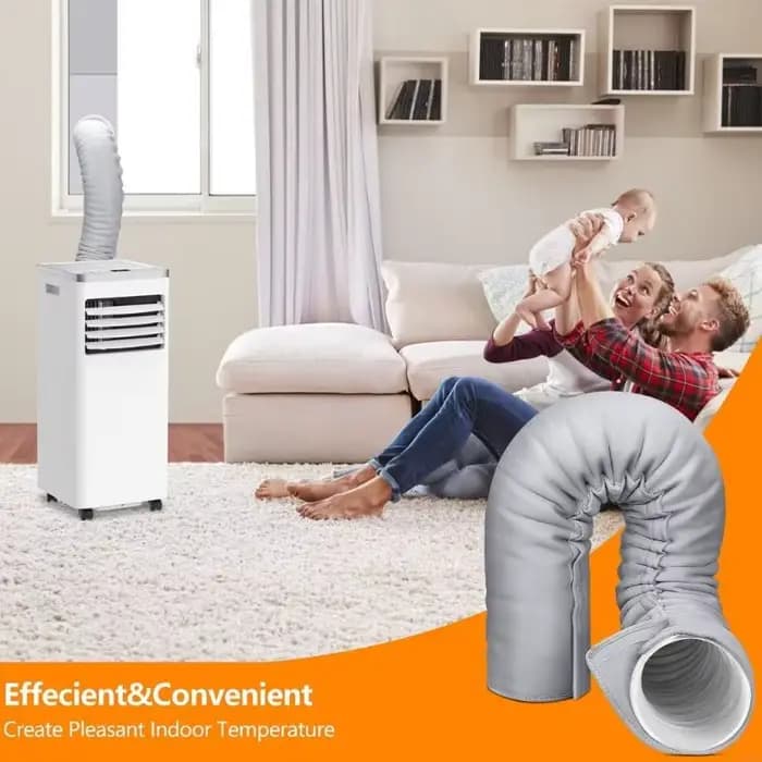Couverture isolante pour tuyau de climatisation portable en matériaux composites et polyester pour maintenir la fraîcheur et l'efficacité des climatiseurs en usage domestique ou commercial