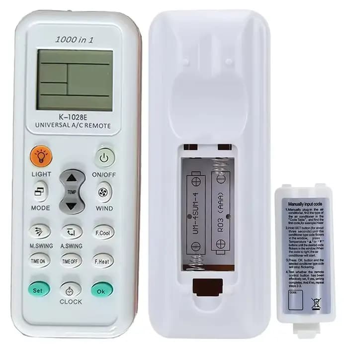 Télécommande universelle pour climatiseur 1000 en 1 pour Panasonic Sharp Fujitsu Guangda Guqiao Haier Helton Hemilton Hicon Sanyo