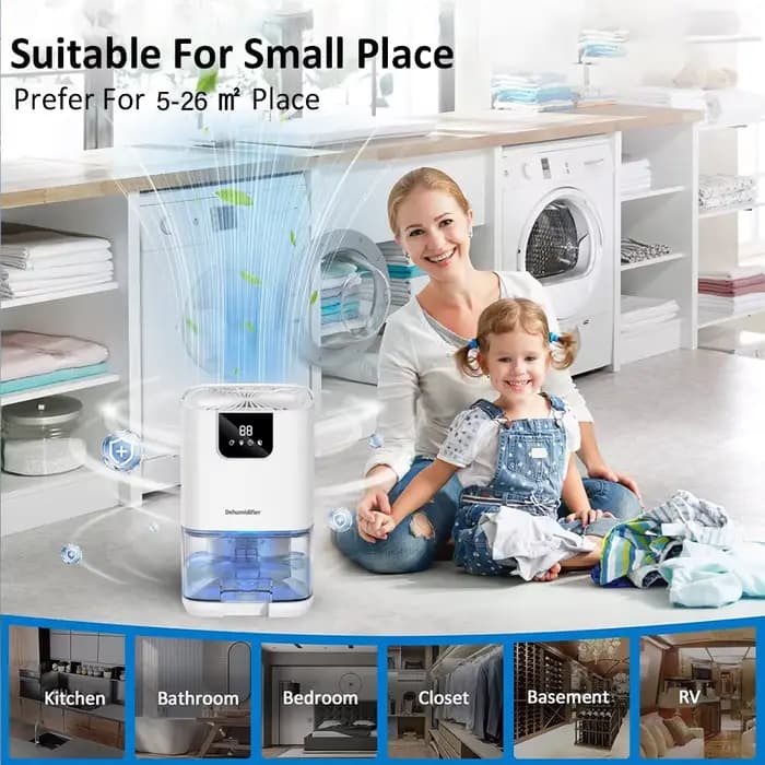 Déshumidificateur d'air grande capacité 1000ML pour maison