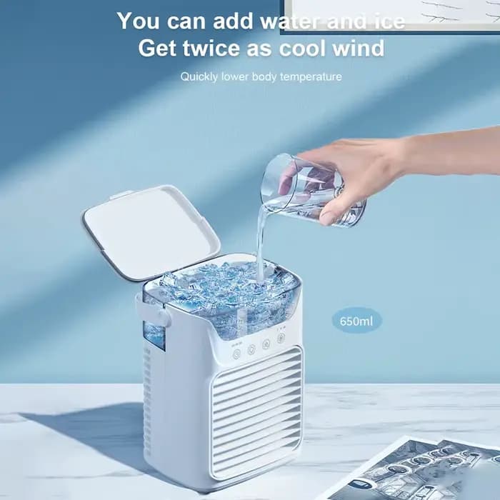 Climatiseurs de bureau portables avec minuterie, petit ventilateur, mini vaporisateur d'eau, climatiseurs de chambre