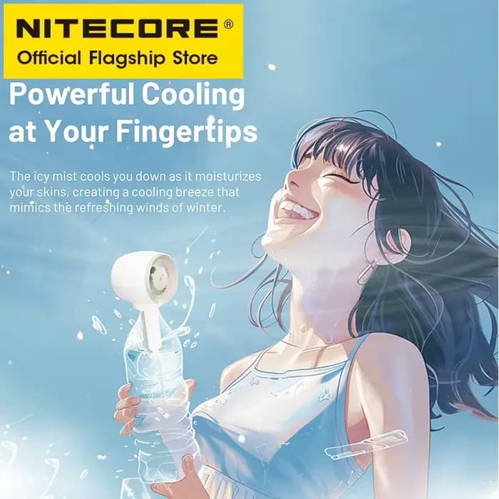 NITECORE izzcool 10 ventilateur de climatiseur portatif EDC pulvérisation de refroidissement Portable Mini