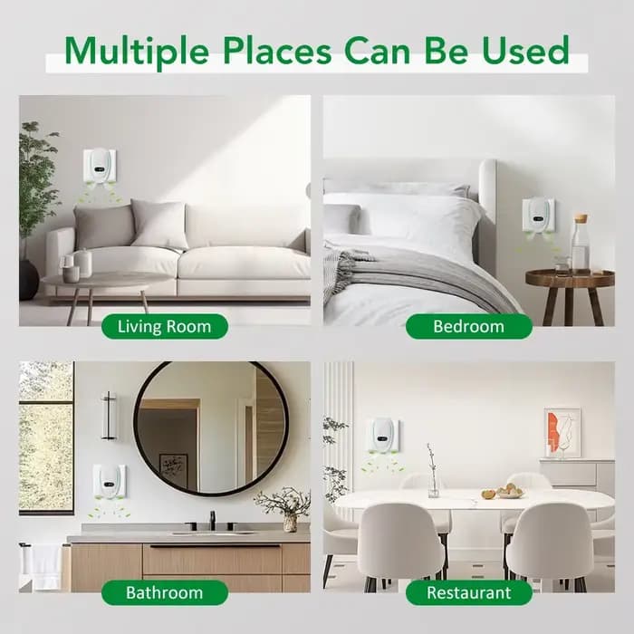 Mini purificateur d'air à ions négatifs pour bureau et chambre à coucher, purificateur d'air silencieux et efficace, déodorant pour espaces intérieurs, technologie d'économie d'énergie