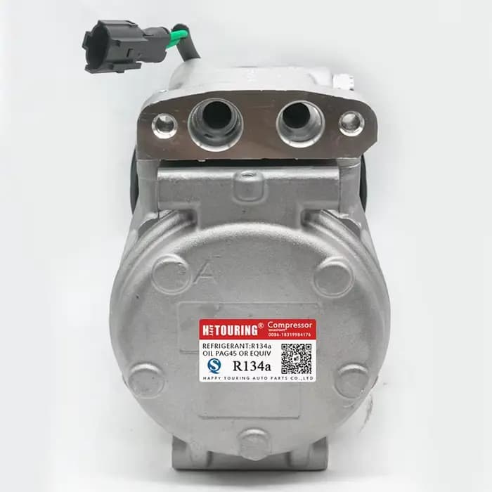 Compresseur de climatisation aluminium pour excavatrices Doosan DH220-5 DX255LC application climatisation voiture confort travail chantier durable qualité iso9001