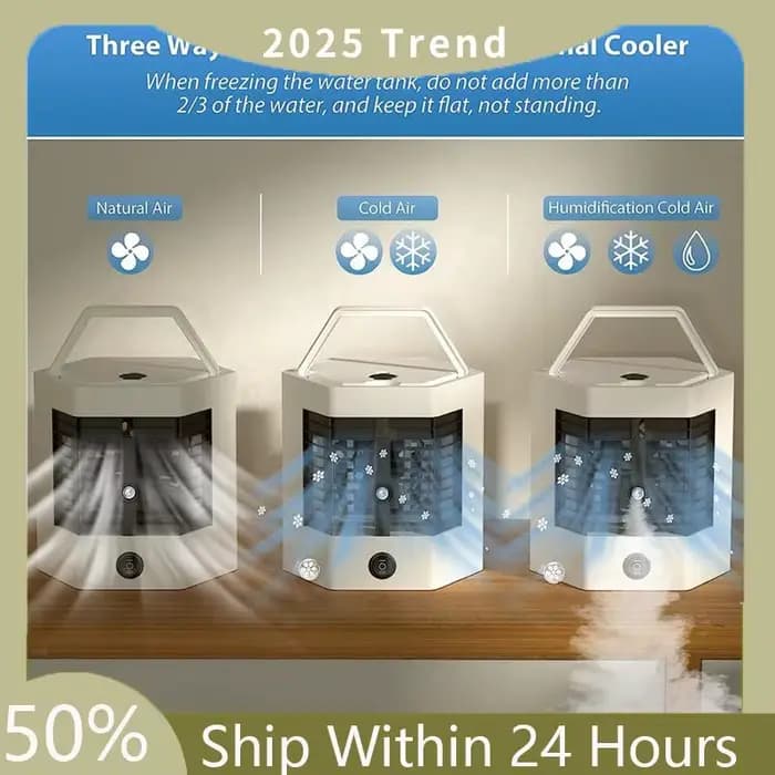 Mini climatiseur portable essentiel refroidisseur d'air silencieux ventilateur humidificateur pour petites pièces occasions spéciales
