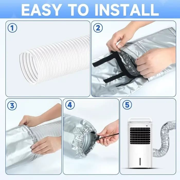 Housse de protection pour tuyau de climatiseur en matériau imperméable