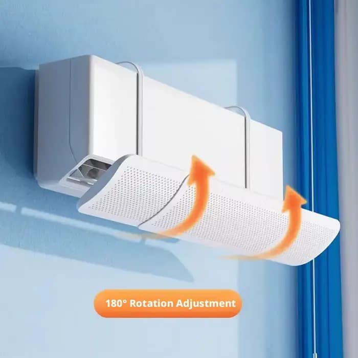 Déflecteur de vent anti-courant direct pour climatiseur mural guide de sortie d'air suspendu ajustement personnalisé pour chambre bureau et résidence