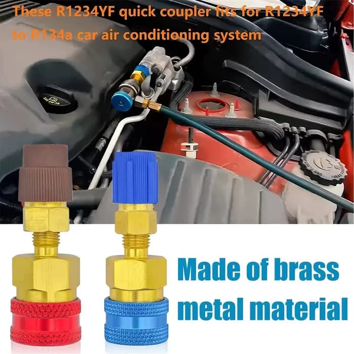 Connecteurs rapides pour climatiseur, 2 pièces, adaptateurs R1234YF/R12 à R134A, raccords pour climatisation automobile, outils automobiles