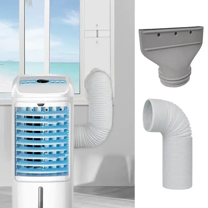 Tuyau d'évacuation plat 13/15cm pour climatiseur mobile connecteur interface tuyau de fenêtre embout plat pour maison occasions spéciales