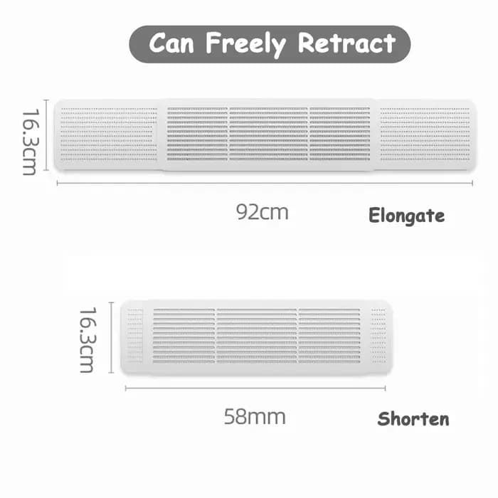 Pare-brise de climatisation anti-soufflage direct déflecteur de sortie d'air mural universel coupe-vent confinement d'air froid pour accueil occasions spéciales
