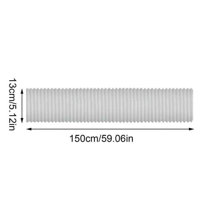 Tuyau d'évacuation plat 13/15cm pour climatiseur mobile connecteur interface tuyau de fenêtre embout plat pour maison occasions spéciales