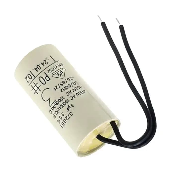 Condensateur de pompe à eau pour chaudière 2uF 2.5uF 2.6uF 3uF, 1 pièce, à montage mural, en plastique et métal, pour moteur de circulation avec connecteur